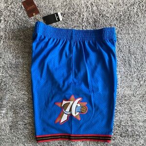 Men’s Philadelphia 76ers Shorts, Mitchell & Ness, Swingman 99-00, Size XL, NWT